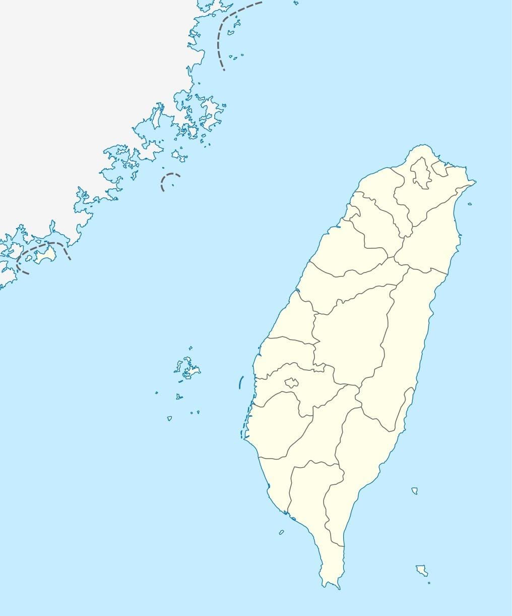 Carte de vecteur de Taiwan