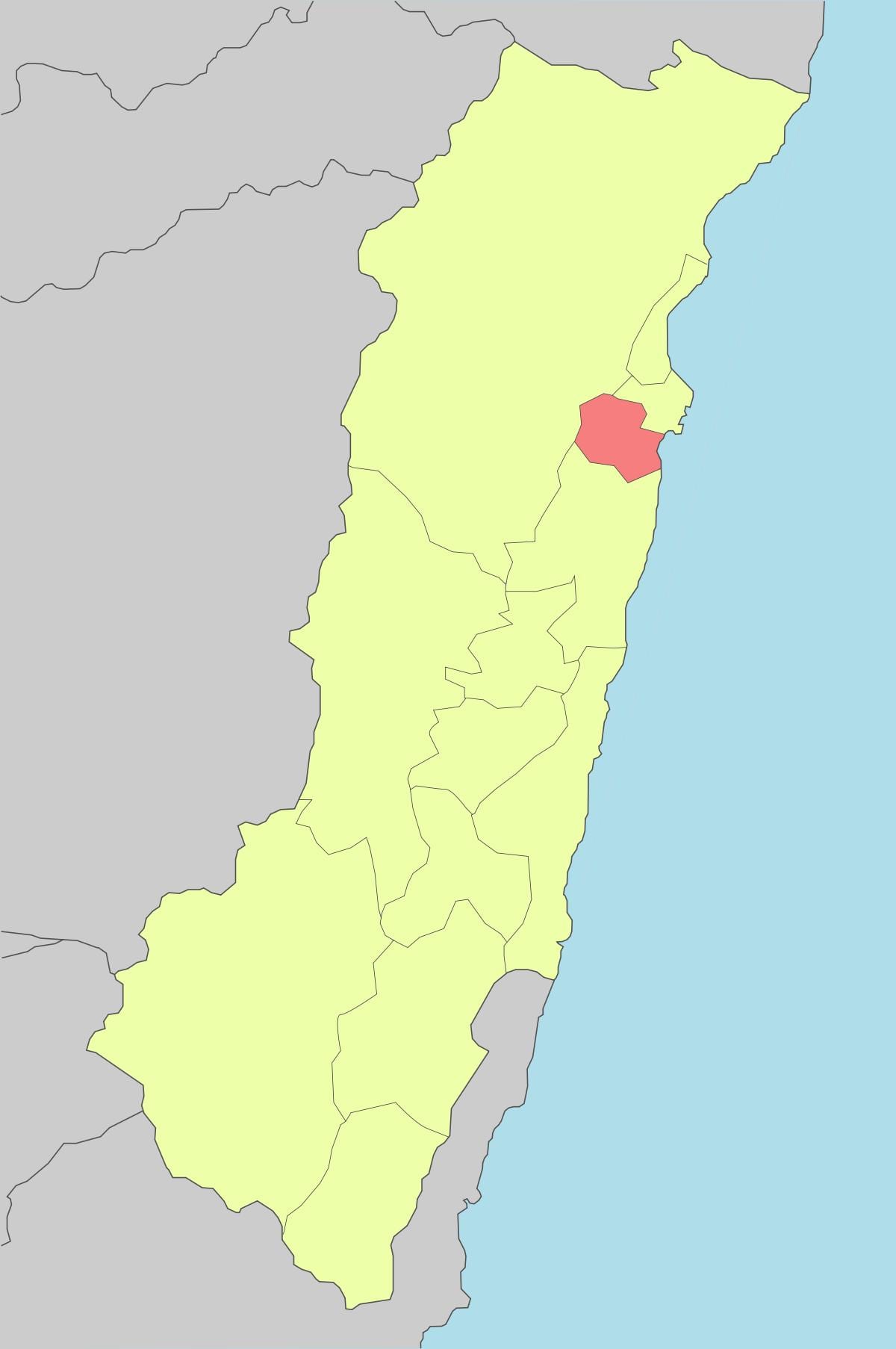 Carte de Taïwan, hualien
