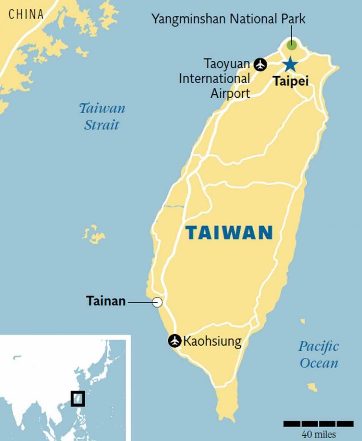 Taiwan tainan carte