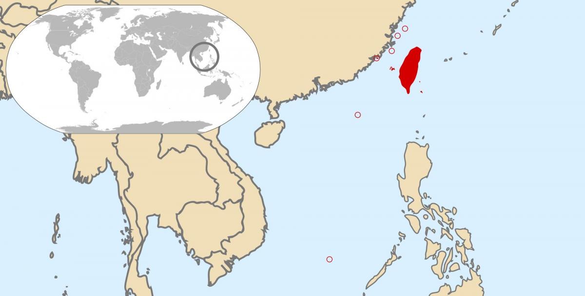 Taiwan carte du monde