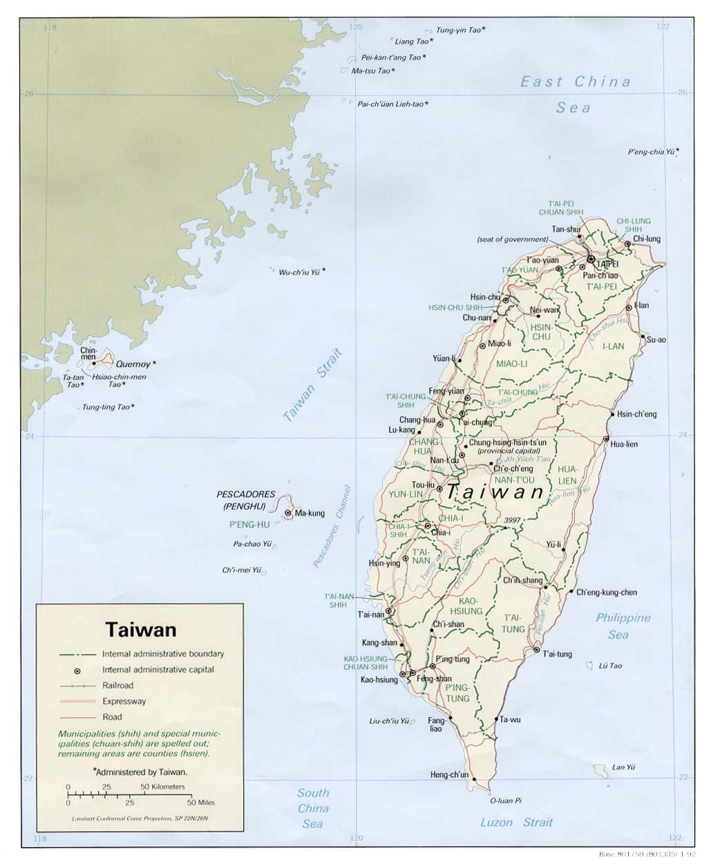 Taiwan carte de transport