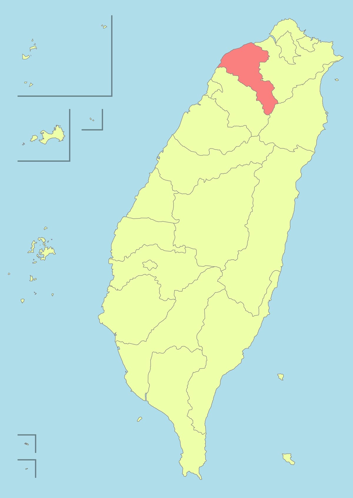 Carte de taïwan taoyuan