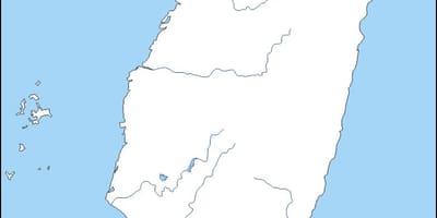 Carte de Taiwan contour