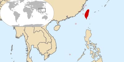 Taiwan, pays la carte du monde