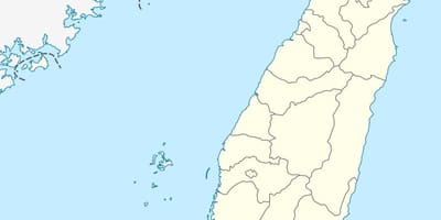 Carte de vecteur de Taiwan