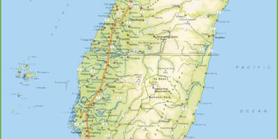 Carte de Taiwan