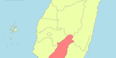 Carte de kaohsiung, Taïwan