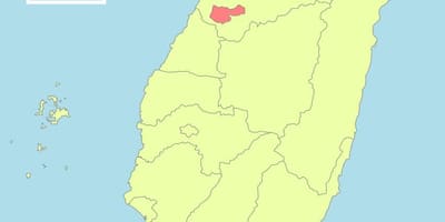 Carte de taichung, Taiwan