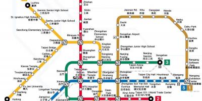 Carte de Taiwan de métro