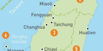 Carte de Taiwan pays