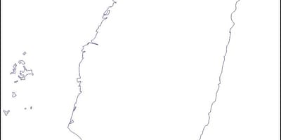 Carte de Taiwan vide