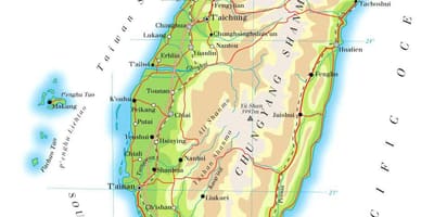 Taiwan route map